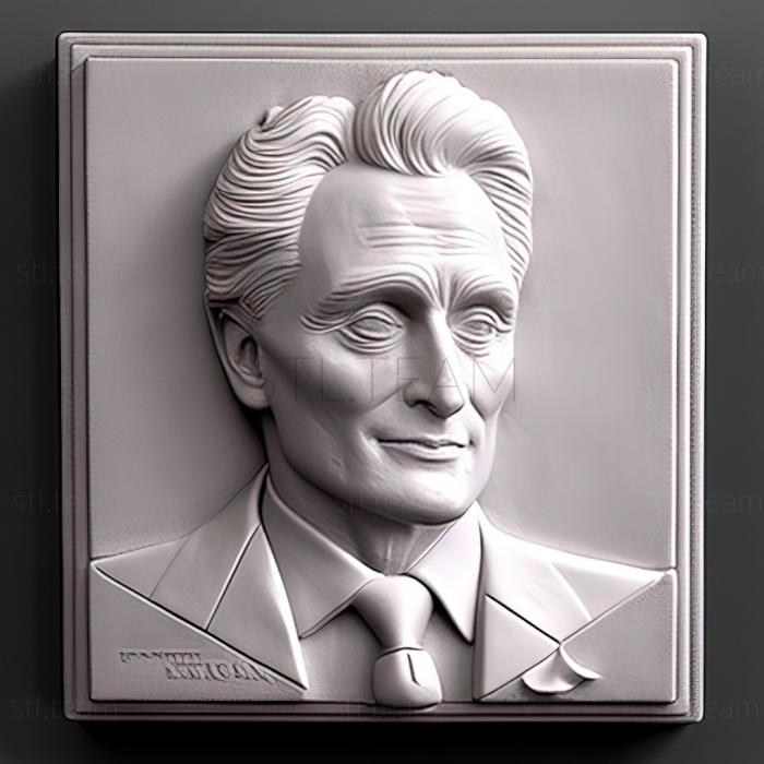3D model Gordon Gekko Wall Street Michael Douglas (STL)